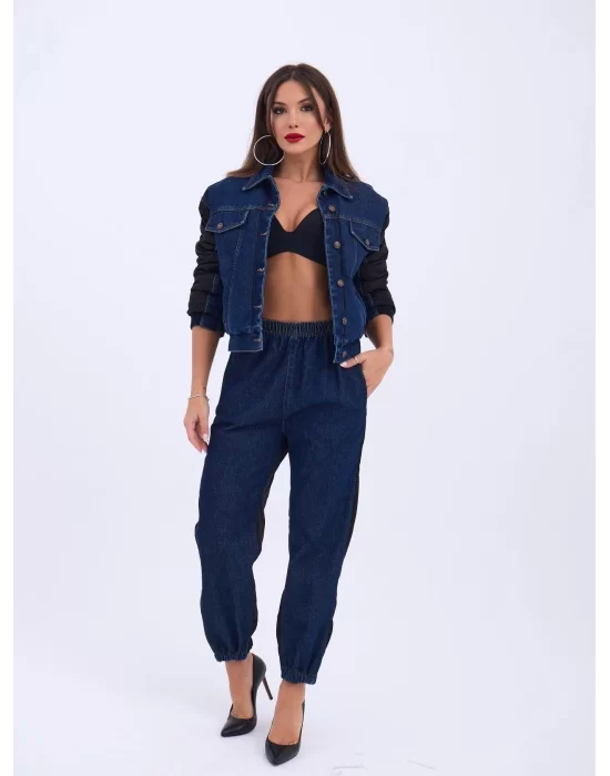 6627 KOT PANTOLON-MAVİ
