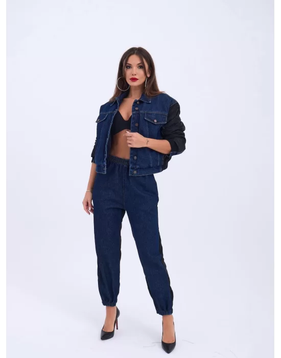 6627 KOT PANTOLON-MAVİ