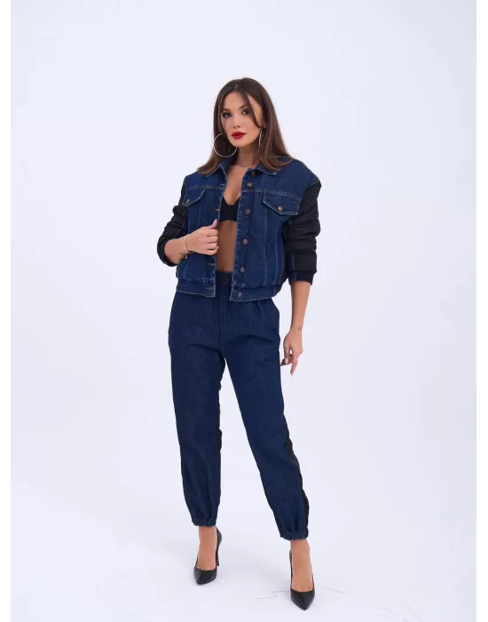 6627 KOT PANTOLON-MAVİ