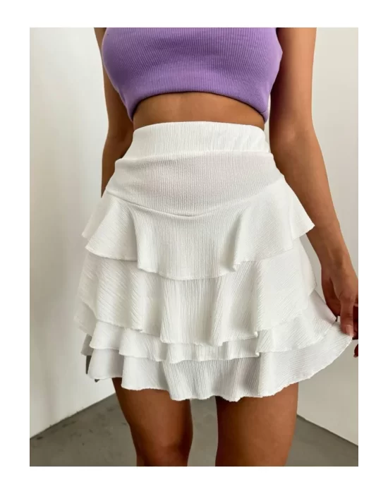 Fırfırlı Mini Etek - Şık ve Trend Parça