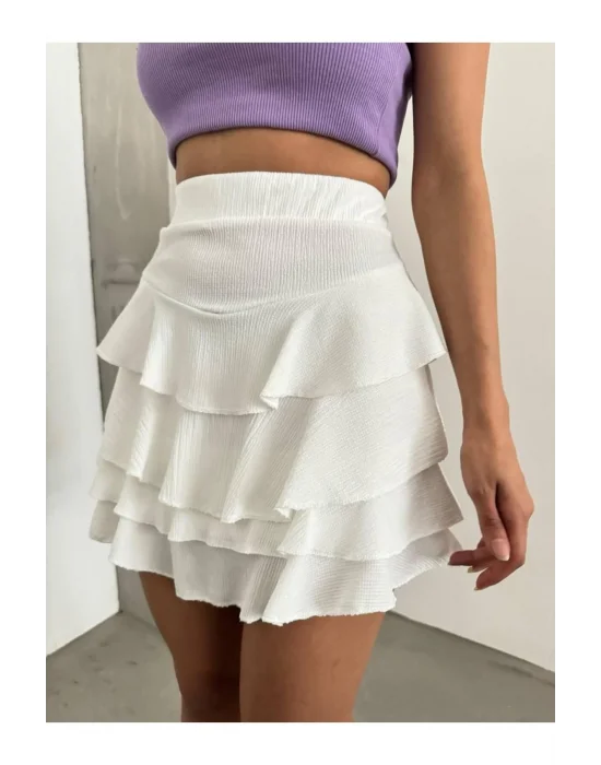 Fırfırlı Mini Etek - Şık ve Trend Parça