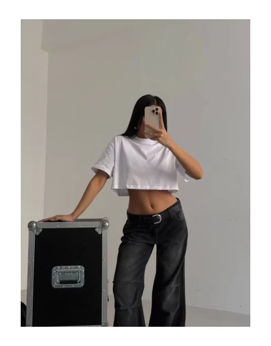Basic Oversize Crop T-Shirt