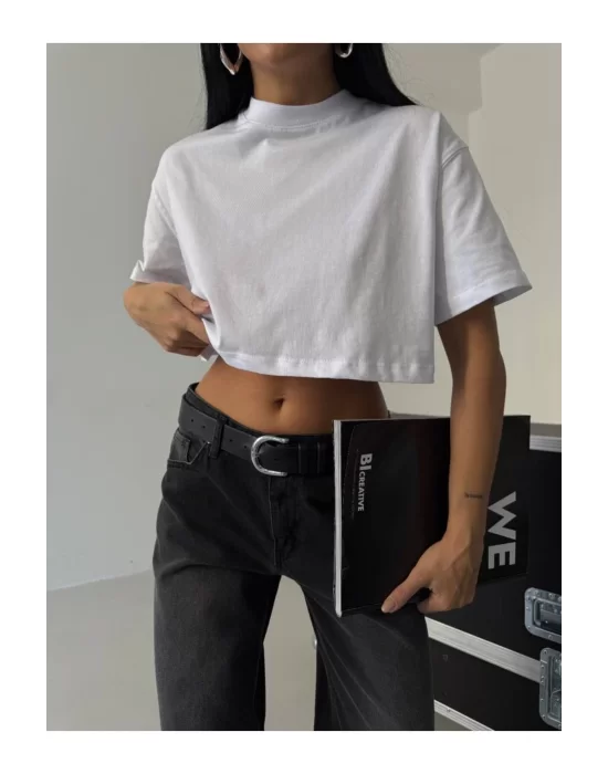 Basic Oversize Crop T-Shirt