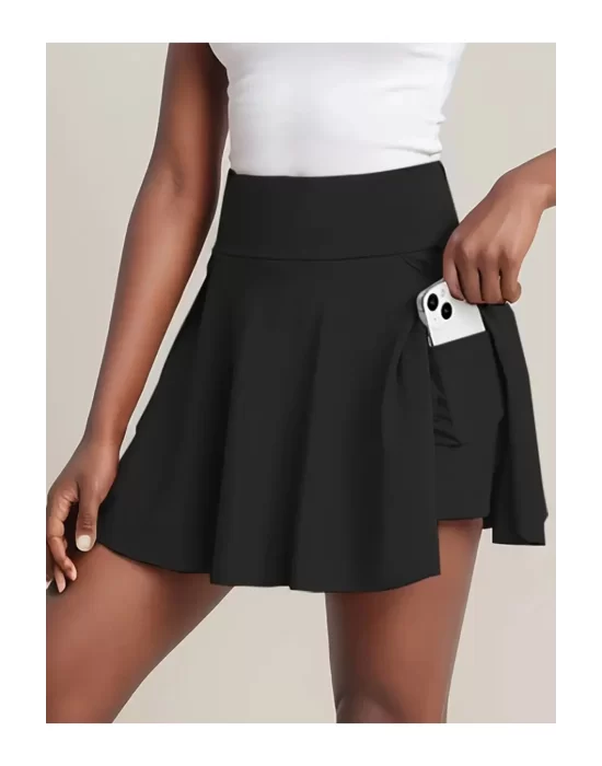 Şortlu Cepli Tenis Etek