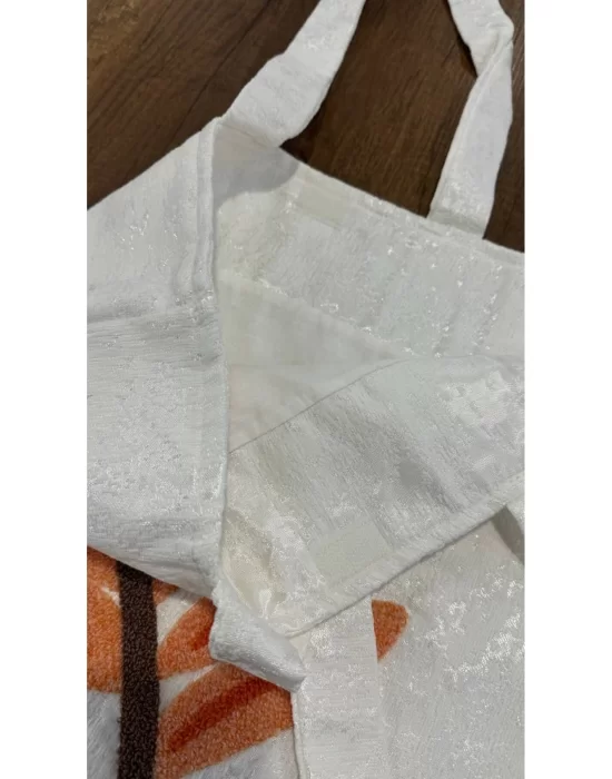 Kadın 3D Süzine Nakışlı Plaj Çantası Geniş Hacimli Yazlık Model