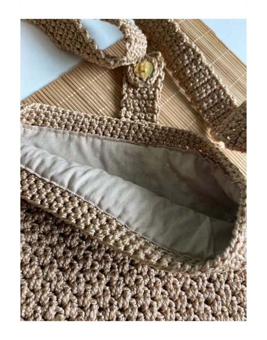 Pinterest Çanta El Örgü Kahverengi Hasır
