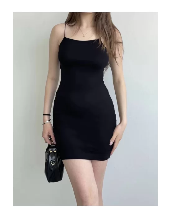 Basic Askılı Mini Elbise