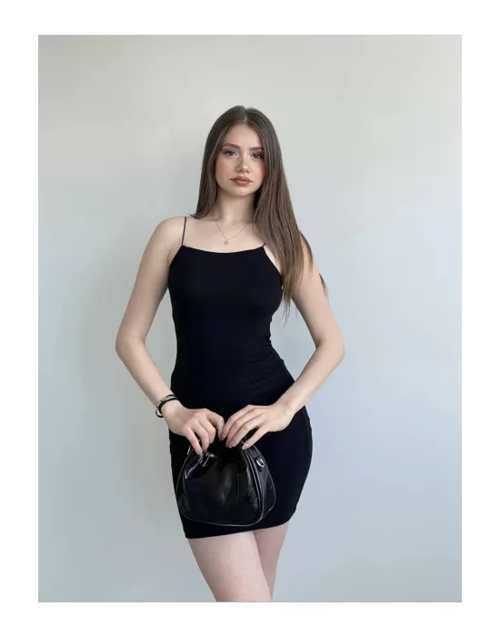 Basic Askılı Mini Elbise