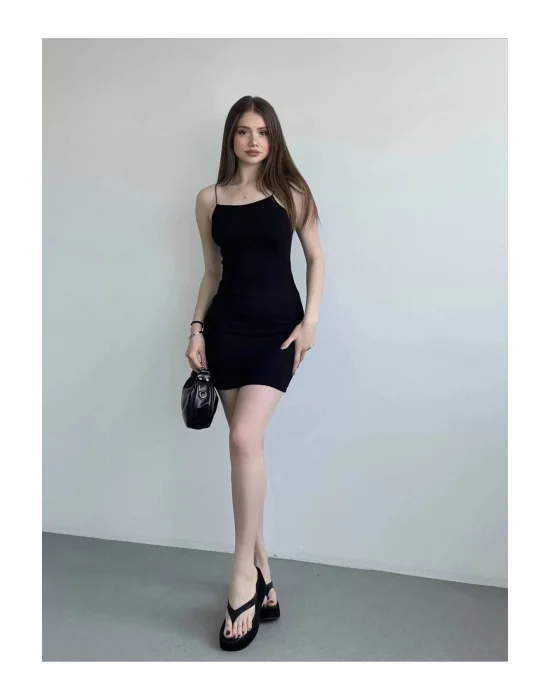 Basic Askılı Mini Elbise