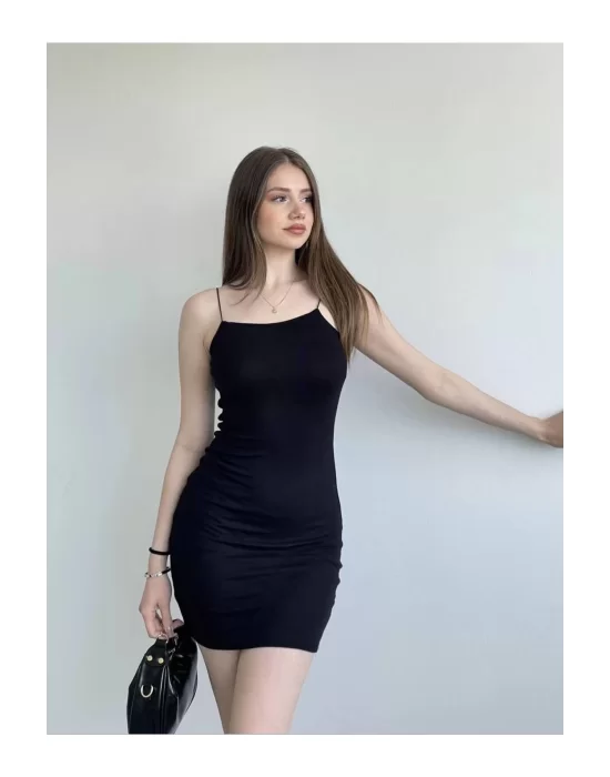 Basic Askılı Mini Elbise