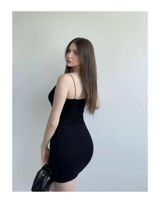 Basic Askılı Mini Elbise