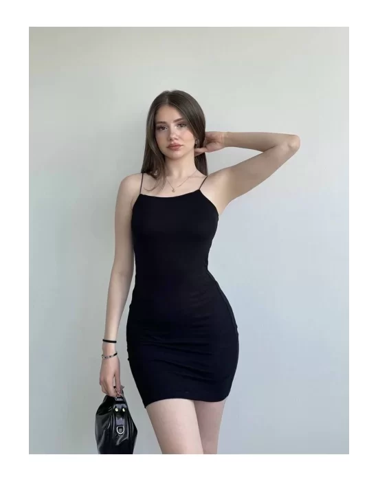Basic Askılı Mini Elbise
