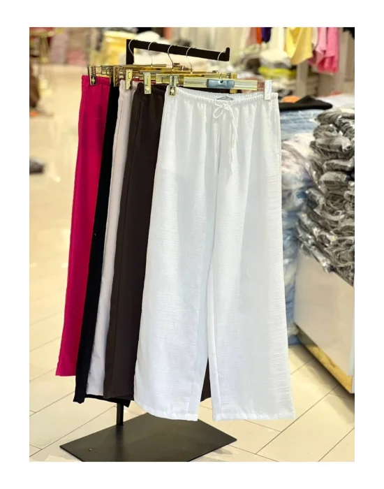 Kadın Keten Bol Kesim Pantolon