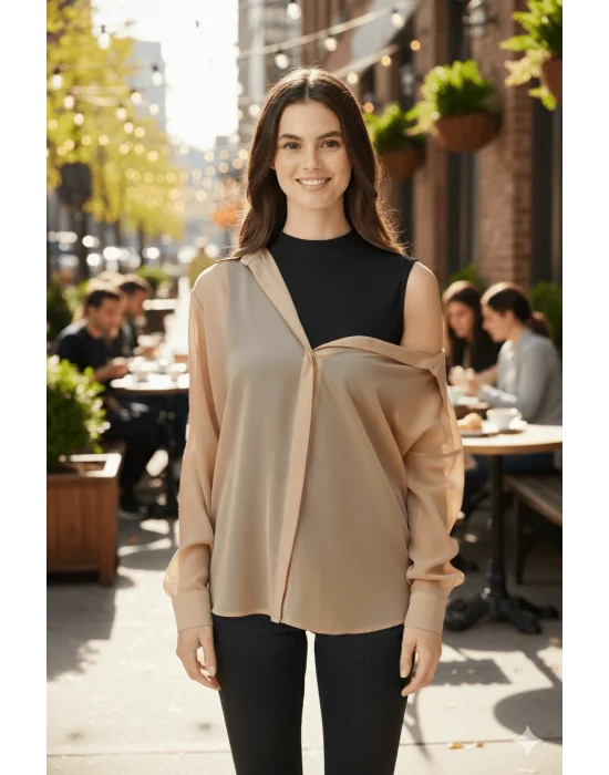 MetuCa Kadın Siyah Bisiklet Yaka Sıfır Kol Likralı Pamuklu Vücudu Saran Basic Atlet