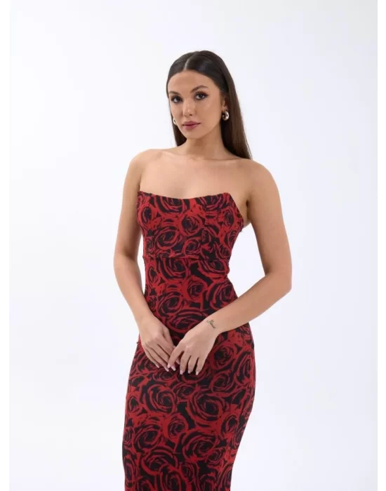 7006 ELBİSE-KIRMIZI