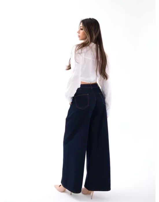 7437 KOT PANTOLON-MAVİ