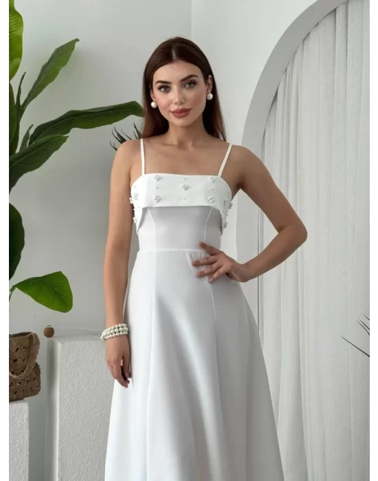 Acco Taş Detaylı Elbise