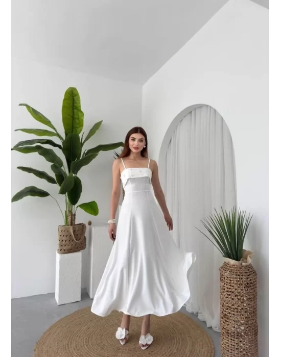 Acco Taş Detaylı Elbise