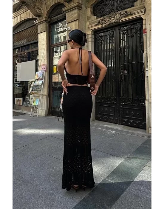 Adela Kroşe Etek Takım 9504-01