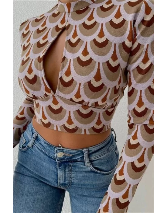 Autumn Cut Out Bluz 3018-08