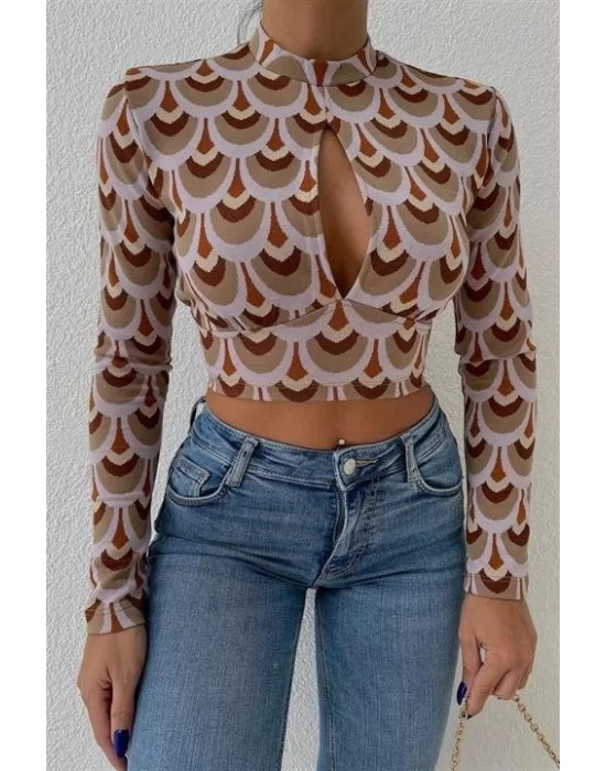 Autumn Cut Out Bluz 3018-08