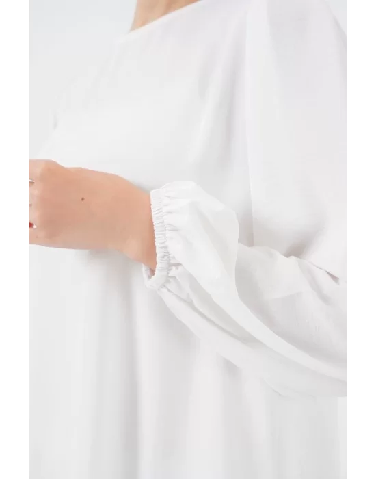 Ayrobin Tunik Pantolon Alt Üst Takım 6712 - Beyaz