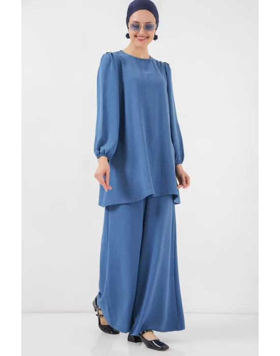 Ayrobin Tunik Pantolon Alt Üst Takım 6712 - İndigo