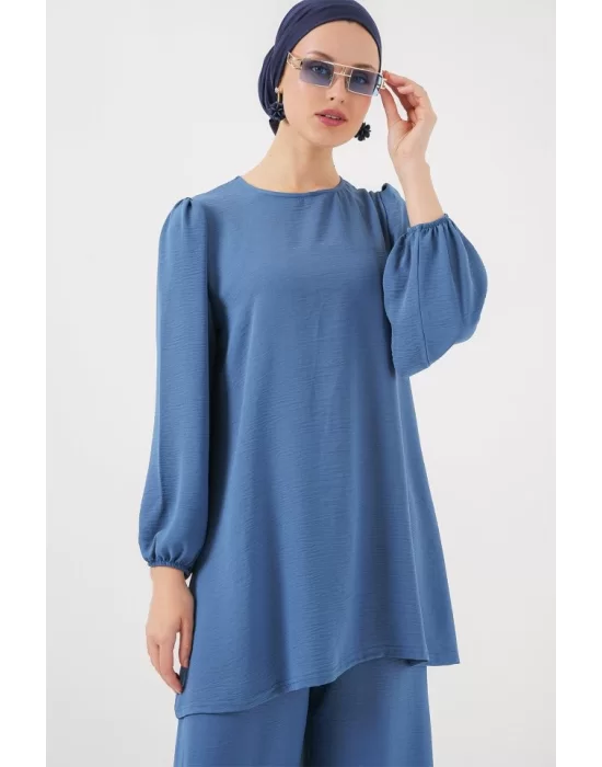 Ayrobin Tunik Pantolon Alt Üst Takım 6712 - İndigo