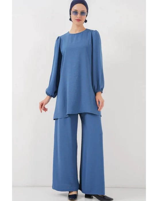 Ayrobin Tunik Pantolon Alt Üst Takım 6712 - İndigo