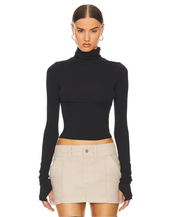 Balıkçı Yaka Parmak Geçmeli Bluz