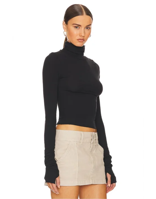 Balıkçı Yaka Parmak Geçmeli Bluz