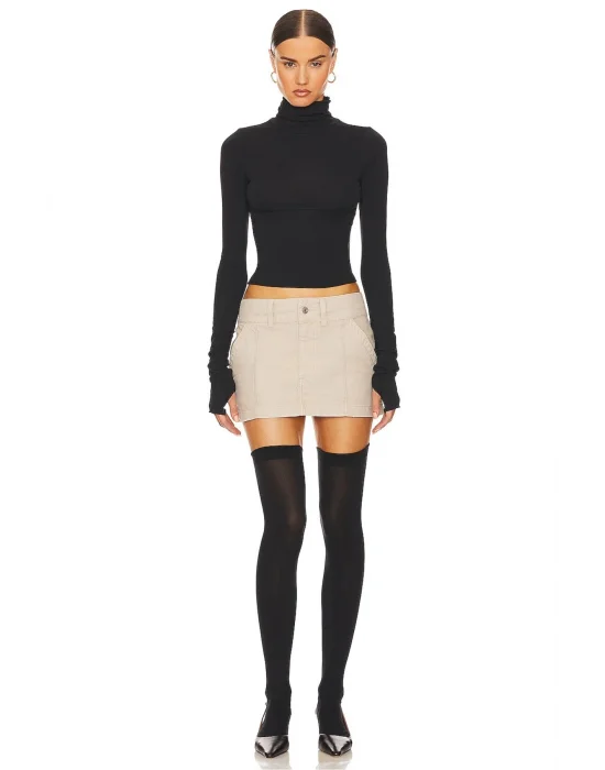 Balıkçı Yaka Parmak Geçmeli Bluz