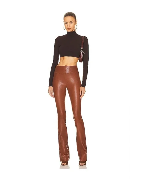 Balıkçı Yaka Uzun Kollu Crop Top