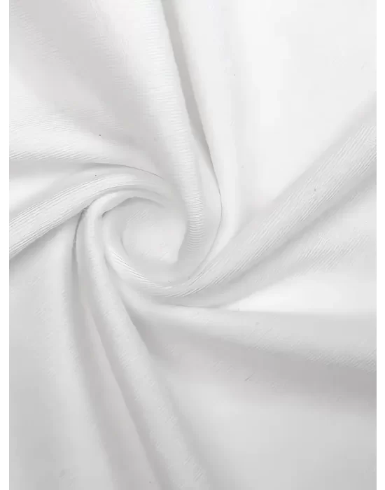 Baskılı Oversize Bisiklet Yaka T-shirt - Beyaz