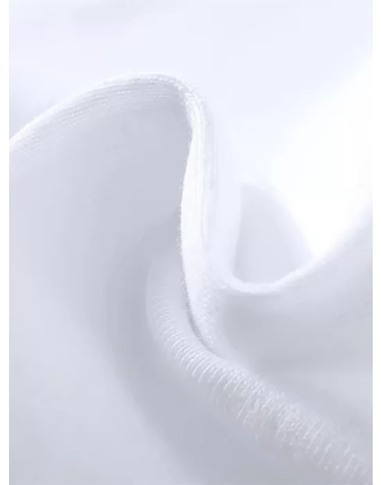 Baskılı Oversize Bisiklet Yaka T-shirt - Beyaz