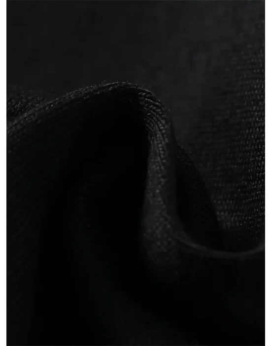 Baskılı Oversize Bisiklet Yaka T-shirt - Siyah