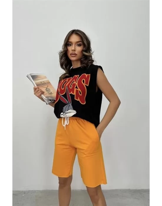 Beata Baskılı Şort Takım 9309-10