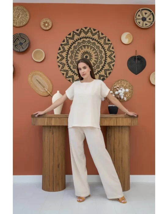 Oranj T-Shirt Ve Pantolon Takım