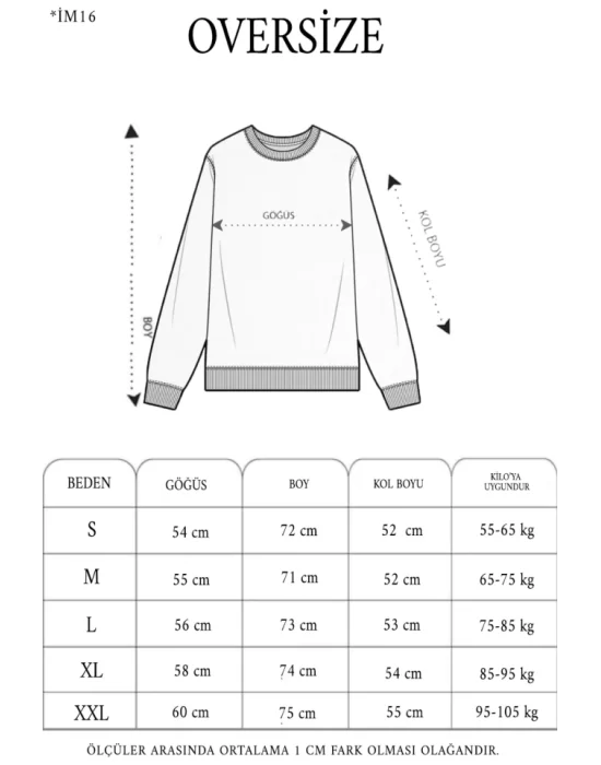 Bisiklet Yaka Baskılı SweatShirt - Siyah