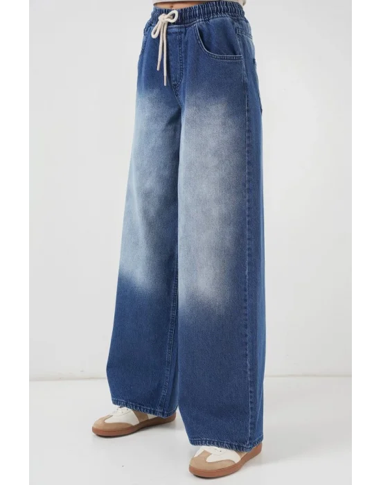 Bol Paça Kot Pantolon 6705 - Lacivert