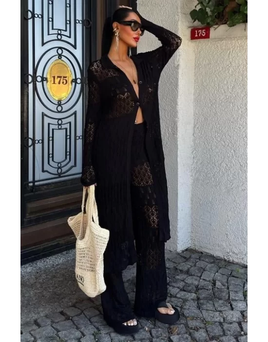 Bridget Ajurlu Uzun Hırka Takım 9881