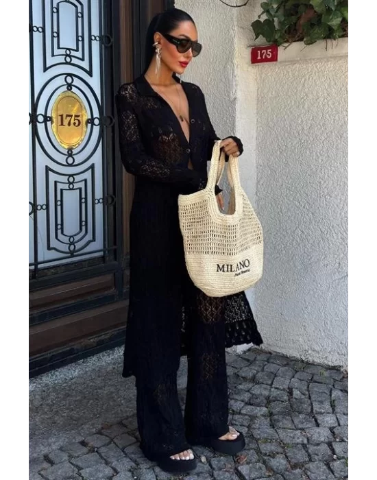 Bridget Ajurlu Uzun Hırka Takım 9881
