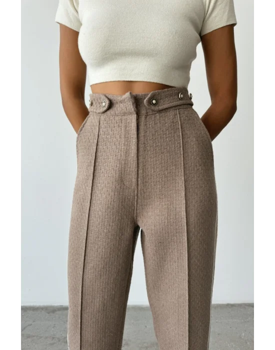 CHANEL PANTOLON YAN BİYELİ - Vizon