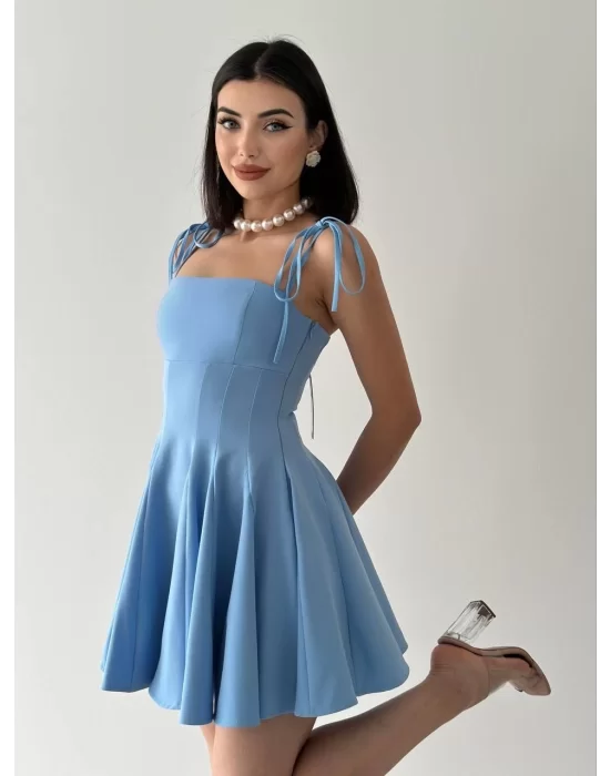 Clara Askılı Mini Elbise