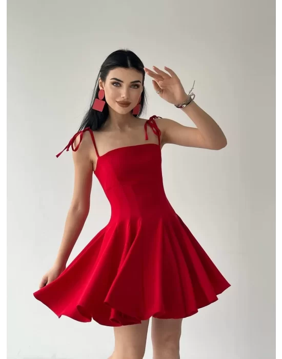 Clara Askılı Mini Elbise