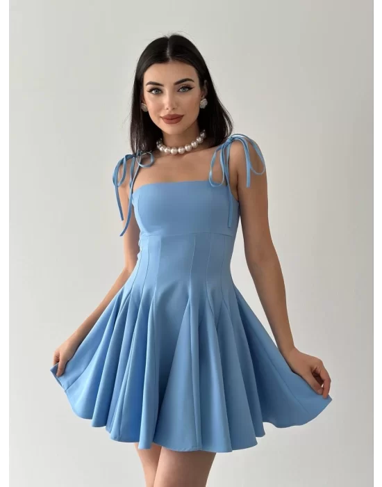 Clara Askılı Mini Elbise