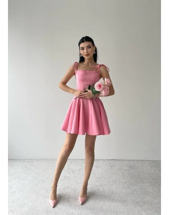 Clara Askılı Mini Elbise