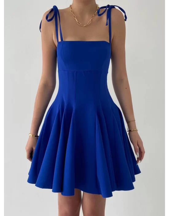 Clara Askılı Mini Elbise