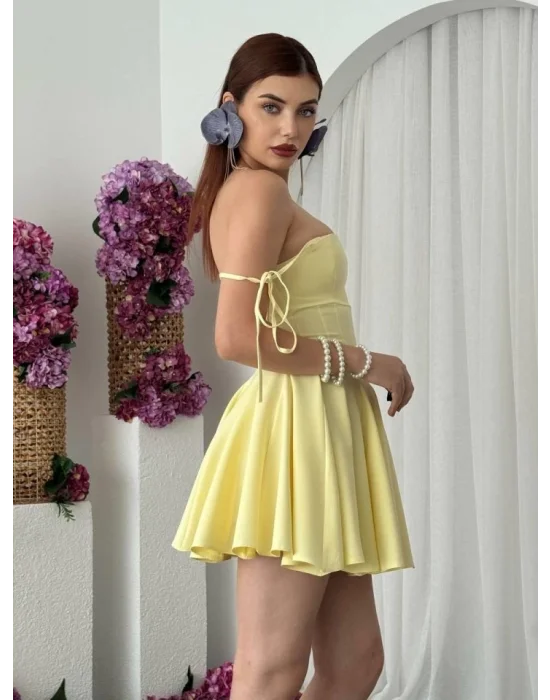 Clara Askılı Mini Elbise