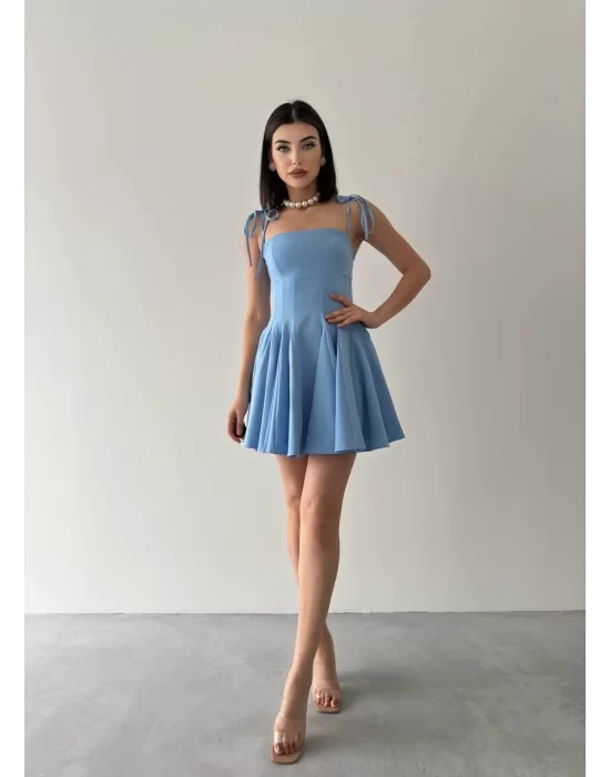 Clara Askılı Mini Elbise